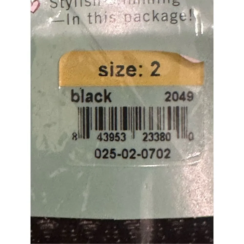 LOT OF TWO Spanx NEW black shaping tights S/M wish bone hosiery